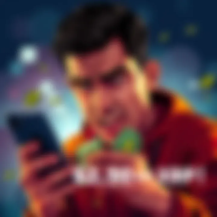 A person looking stressed and upset, holding a phone with a worried expression, representing frustration over lost money in XRP due to security issues.