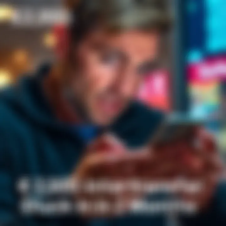 A frustrated individual looking at their phone with a concerned expression, representing issues with a delayed international money transfer.