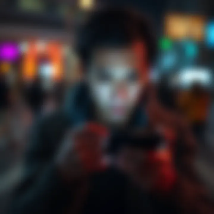 A person showing frustration while checking a health app on their phone after completing a long walk