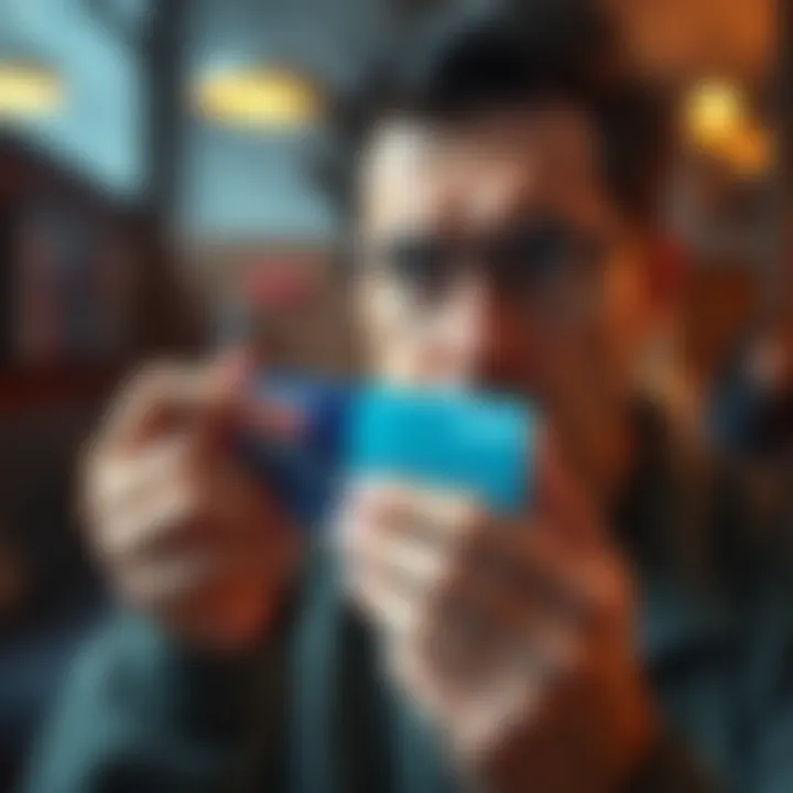 A person looks upset while holding a Revolut bank card, showing signs of frustration over verification issues.