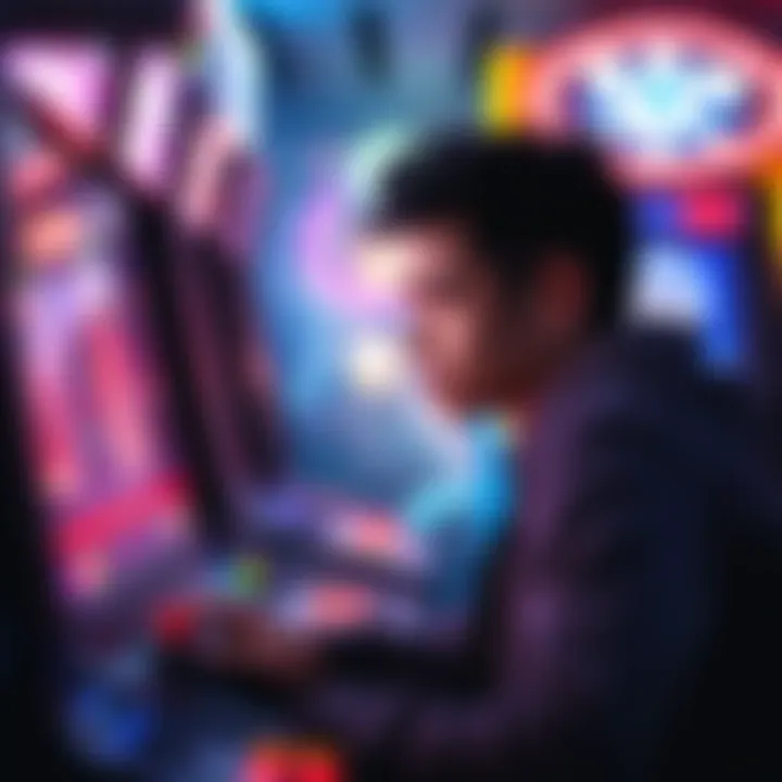 A gamer looking upset while staring at a screen showing game discrepancies in Atlas Arcade