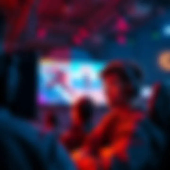 A player looking annoyed at their screen as an unskippable advertisement plays during a gaming event.