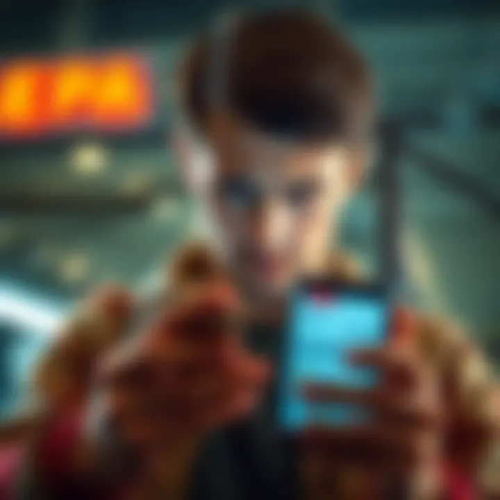 A disappointed person looking at their phone showing a points balance with a sad expression, symbolizing redemption issues with RevPoints.