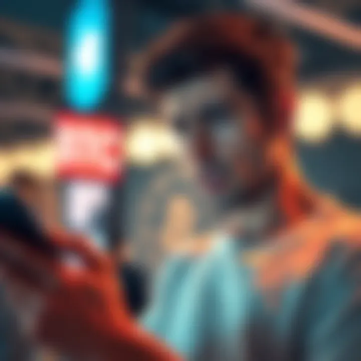 A person looking at their phone, showing a worried expression while checking the status of a Bitcoin deposit on the Revolut app