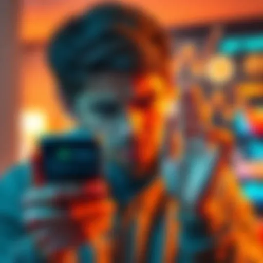 A person looking at a disorganized Trust Wallet interface on their smartphone, displaying incorrect values of cryptocurrency holdings.