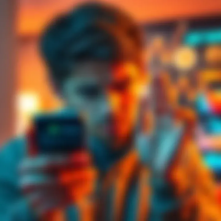 A person looking at a disorganized Trust Wallet interface on their smartphone, displaying incorrect values of cryptocurrency holdings.