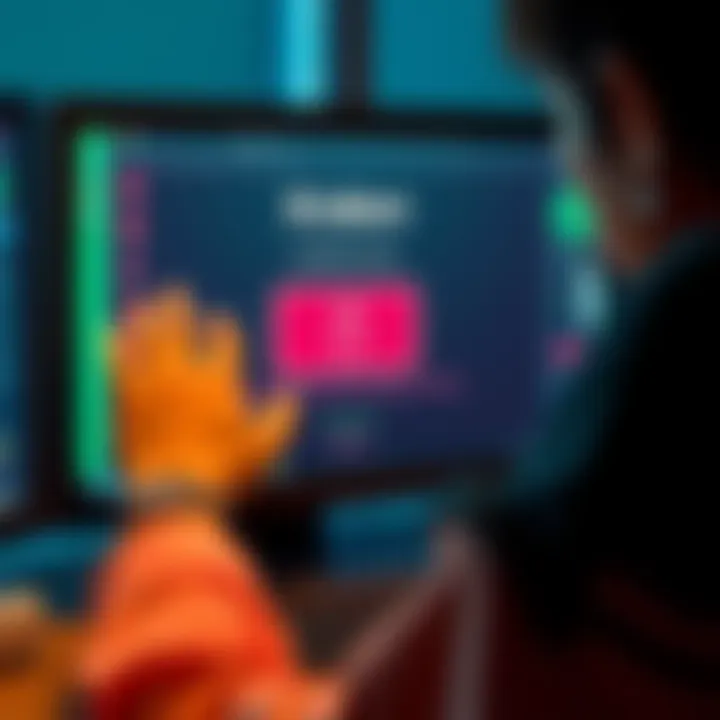 Person looking at a computer screen showing a locked Kraken account message, looking confused and frustrated.