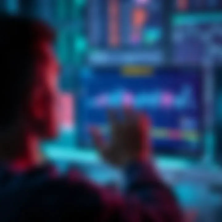 A person looking at a computer screen with a long queue graphic, showing frustration over delays in the Pi Network migration process