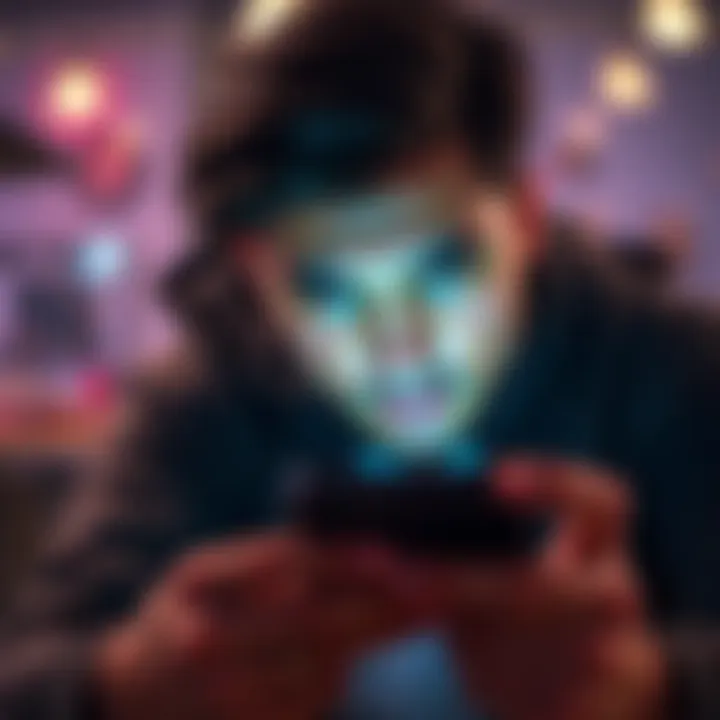Frustrated user looking at a smartphone A person showing frustration while checking account status on a smartphone, symbolizing issues with Revolut account restrictions.