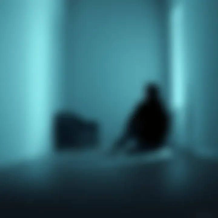 Gabriel Reflecting on His Journey Gabriel sitting alone in a quiet room, looking contemplative as he deals with injuries affecting his emotional health.