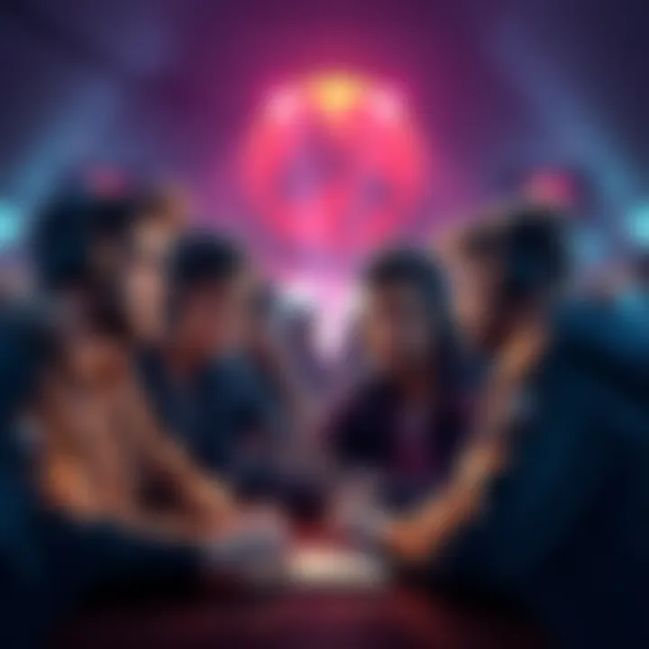 A group of players discussing the recent gaming event announcement with mixed reactions