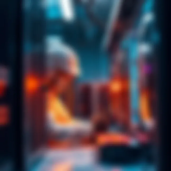 A technician working on GekkoScience Gamma and GT miners, showcasing AxeOS software installation for improved performance.