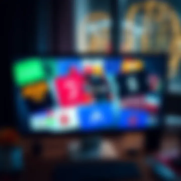 A collection of different gift cards shown on a computer screen, representing CoinGate's offerings