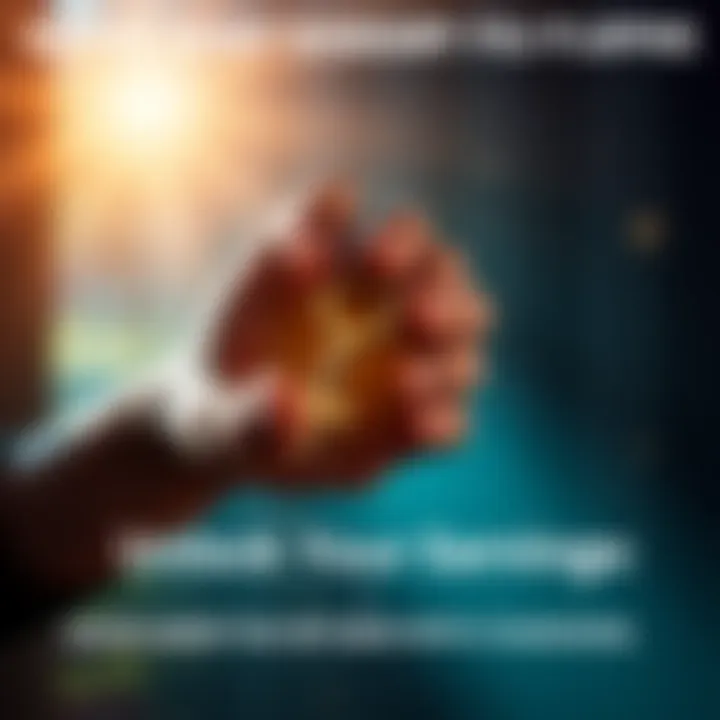 A person holding a key symbolizing access to funds, with a bright background indicating hope and security.