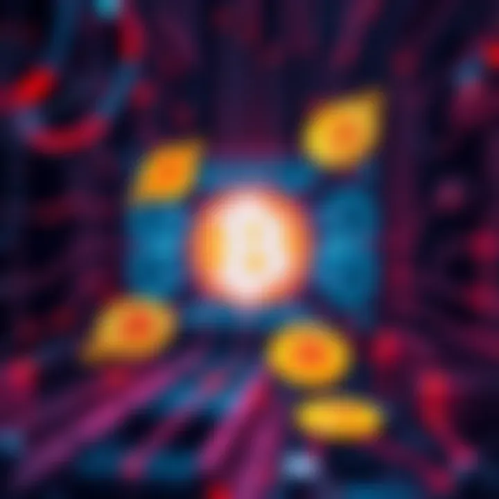 A graphic showing a quantum computer with Bitcoin symbols, illustrating the potential risk to Bitcoin encryption by advanced technology.