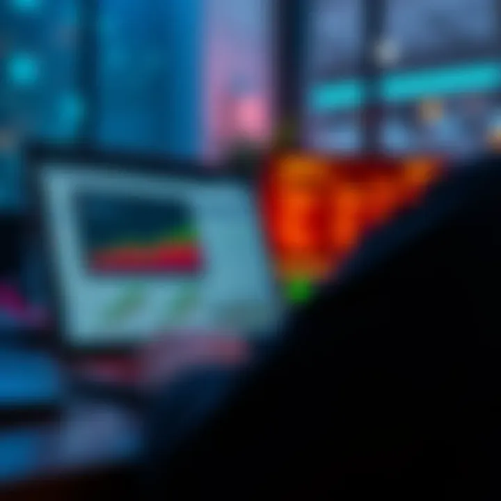 A person checking GPU rental options on a laptop with charts and feedback displayed on the screen.