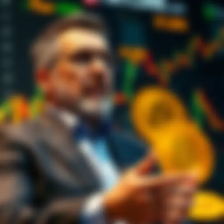 Grant Cardone speaking about Bitcoin's future as a payment method with a financial backdrop