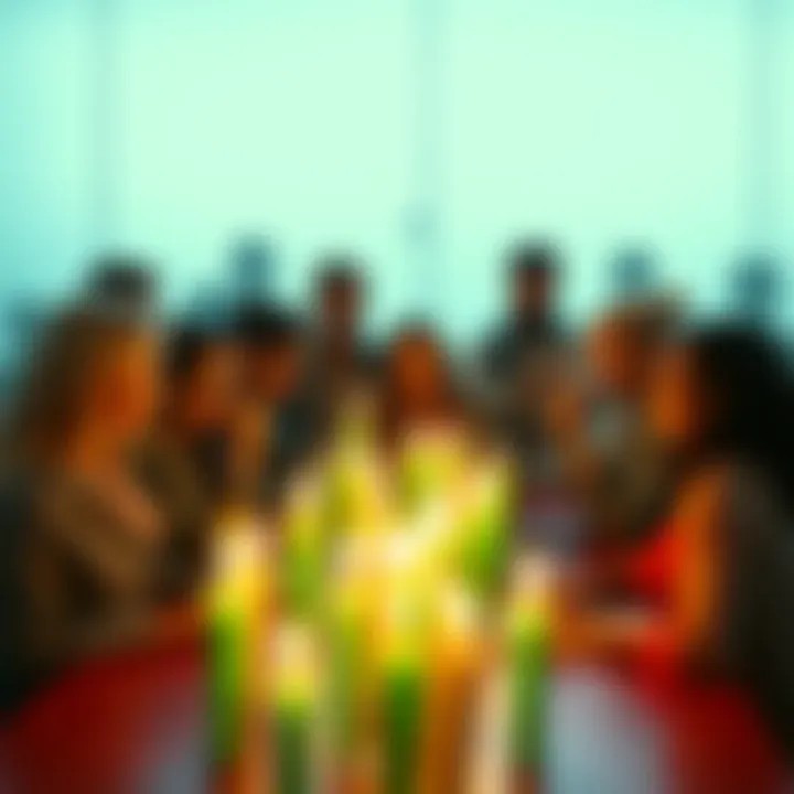 Green Candle Movement A group of people discussing the future of green candles in a lively meeting