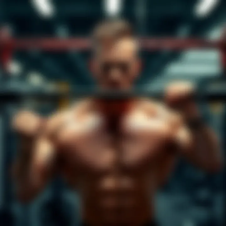A person demonstrating various grip styles for optimal lat muscle growth during a workout