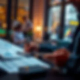 A person analyzing financial documents and using a calculator to plan budget and investments.