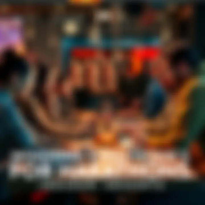 A group of people brainstorming ideas at a hackathon, with laptops and notebooks on the table.