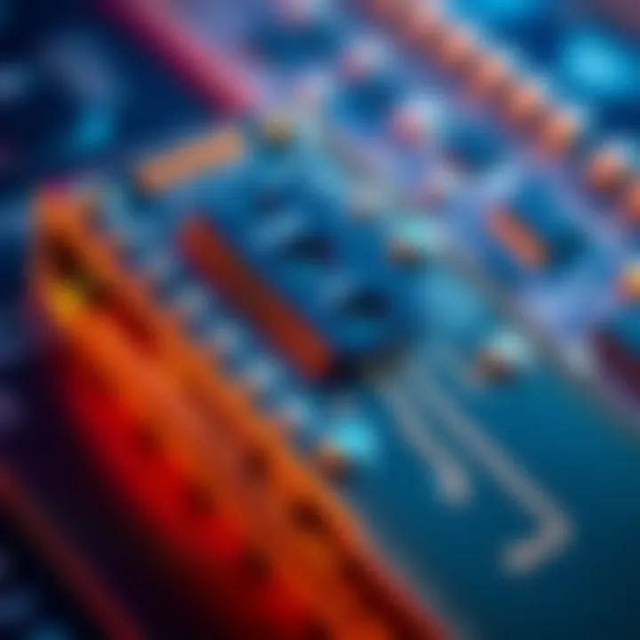 Hardware Wallet with Security Features A close-up of a hardware wallet showcasing its features for secure cryptocurrency management.