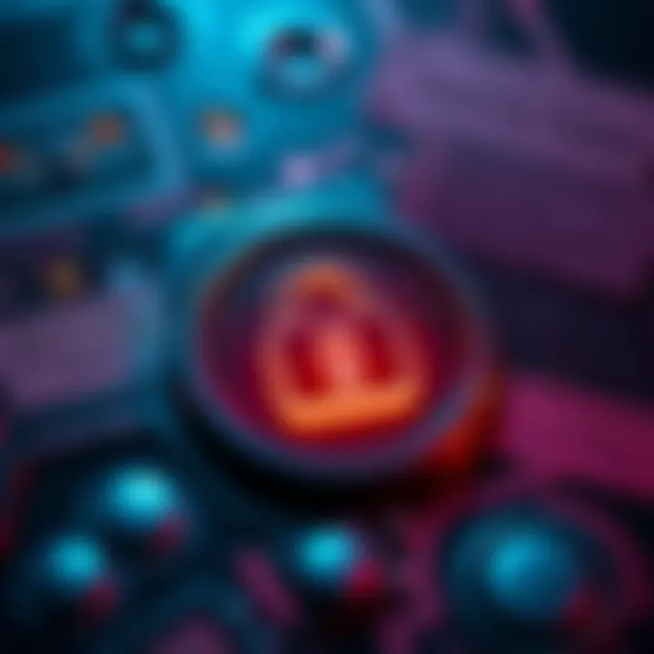 A close-up view of a hardware wallet with a lock symbol, representing security and trust in cryptocurrency transactions, surrounded by notes about third-party audits.
