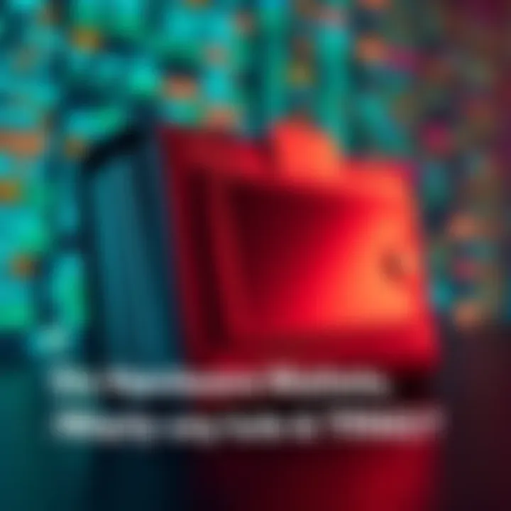 A close-up of a hardware wallet displaying its interface, with digital code in the background representing random number generation.