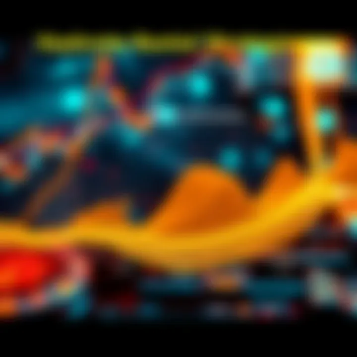 A diagram illustrating the comparison between high hashrate for short mining sessions and low hashrate for longer mining sessions in Bitcoin mining.