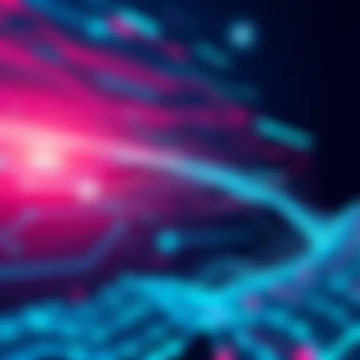 A visual representation of HBAR's new enterprise chain features, showcasing enhanced performance and efficiency for businesses with digital elements symbolizing speed and growth.