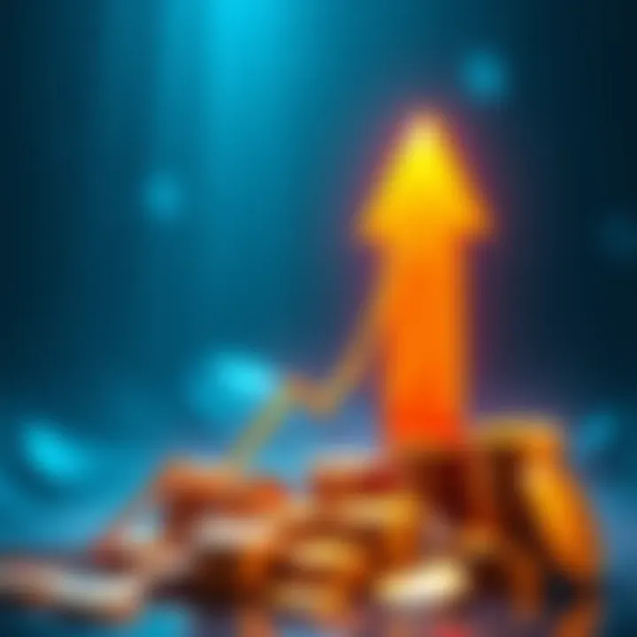 An illustration showing an upward trend in HBAR token supply, highlighting a boost to the overall release percentage.