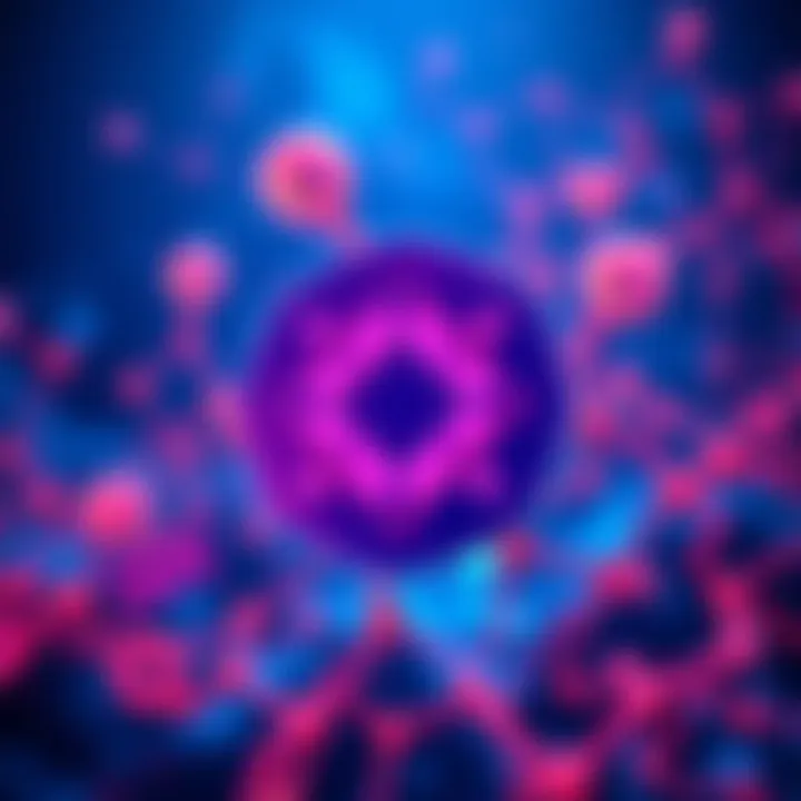 A visual representation of Hedera's logo with symbols of collaboration such as Google and IBM icons, depicting growth in institutional crypto use.