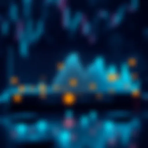 Graph showing a spike in transaction volume on Hedera Mainnet with digital currency symbols