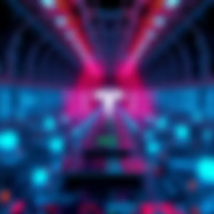 Illustration showing the connection between Hedera and Tesla's AI compute infrastructure, featuring elements like computer chips and AI symbols