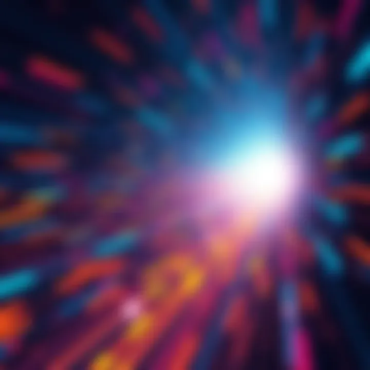 A visual representation of Hedera Testnet achieving over 11,000 transactions per second with digital graphics illustrating speed and efficiency.