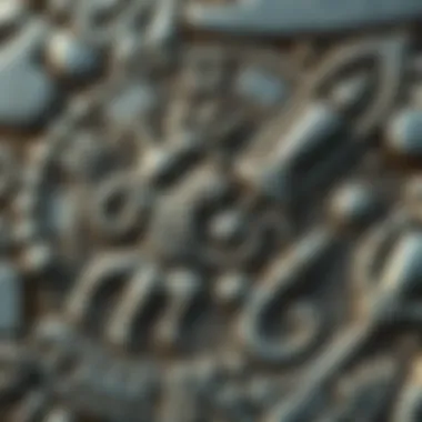 A close-up of a Heliokles-type tetradrachm showing intricate designs and symbols from the Greco-Baktrian kingdom.