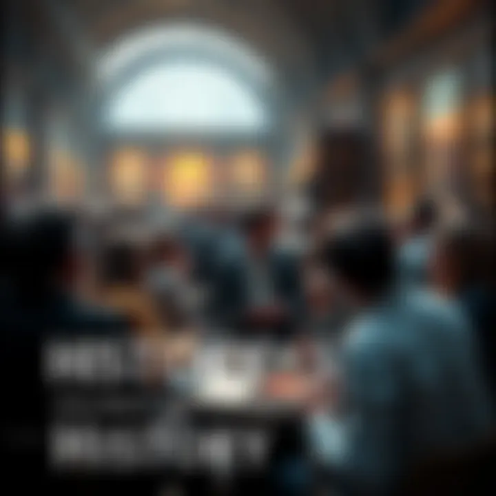 People reflecting on major historical events in a lively discussion environment