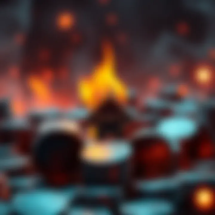 Visual representation of HNT tokens being burned to meet network demand