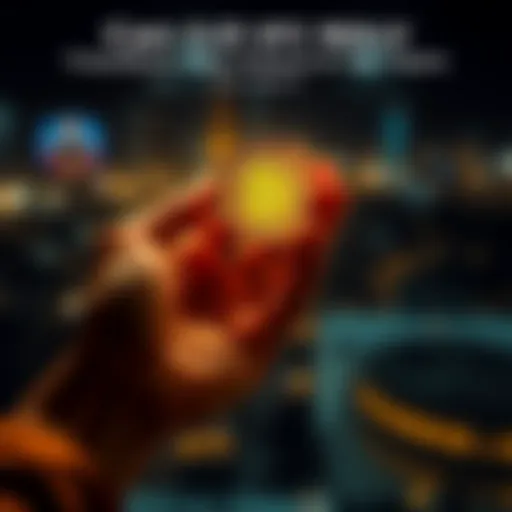 A person holding a small bitcoin symbol in their hand, contemplating financial future