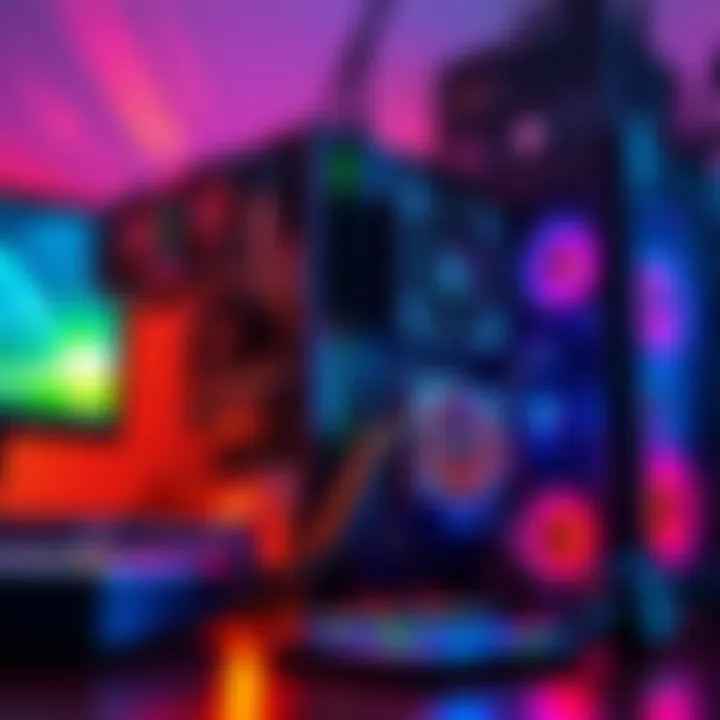 A DIY Monero mining rig set up with multiple graphics cards and a computer tower, showing the process of cryptocurrency mining at home.