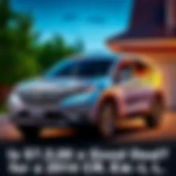 A 2014 Honda CR-V EX-L parked in a driveway, showcasing its exterior design and features.