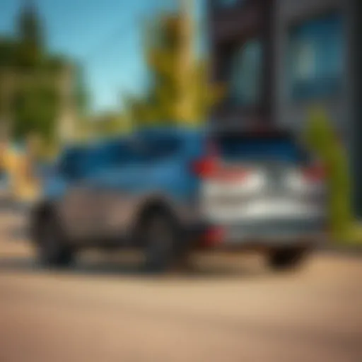 A second generation Honda CR-V parked on a sunny street in southwestern Ontario, showcasing its distinct features and design aspects.