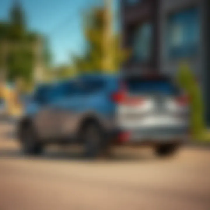 A second generation Honda CR-V parked on a sunny street in southwestern Ontario, showcasing its distinct features and design aspects.