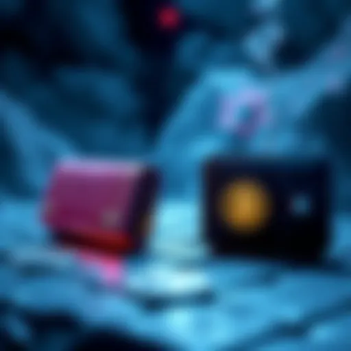 A graphic showing the differences between hot wallets and cold wallets for cryptocurrency storage