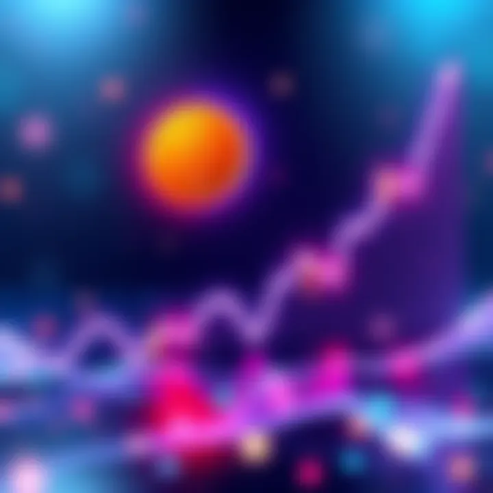Illustration of a rising cryptocurrency chart with the HYPE token symbol, representing investment opportunities.