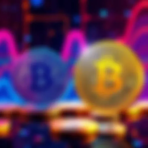 An illustration showing a side-by-side comparison of IBIT and traditional Bitcoin, highlighting their features and differences for investors.