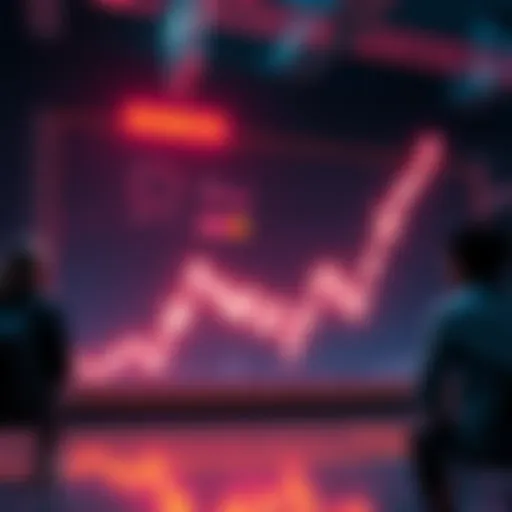A graph showing a steep decline in INIBOX values with concerned investors looking on