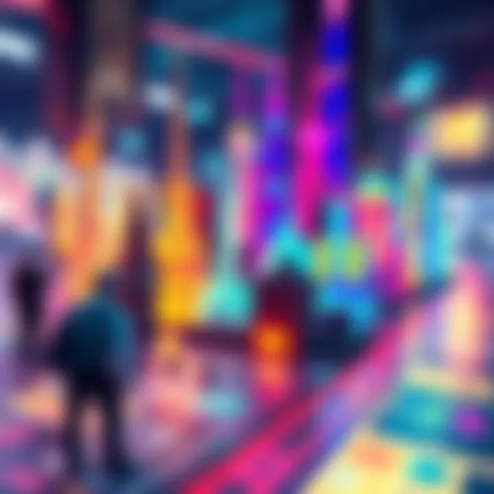 A digital rendering of famous landmarks transformed into gaming tokens, with vibrant colors and player icons around them.