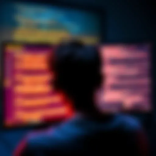 A person looks frustrated at a computer screen showing error messages about invalid inputs.