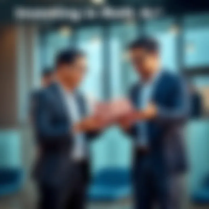 A financial advisor discussing retirement investment options with a young professional, highlighting Roth contributions and savings strategies.
